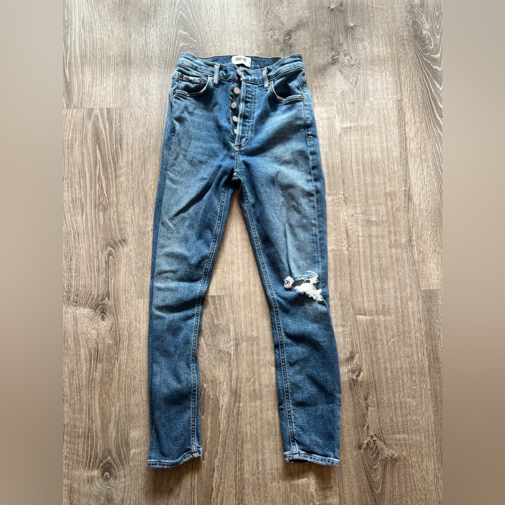 Agolde Women's Skinny Jeans in Blue